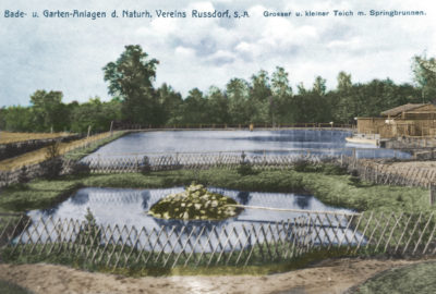 Postkarte Sonnenbad Rußdorf um 1910